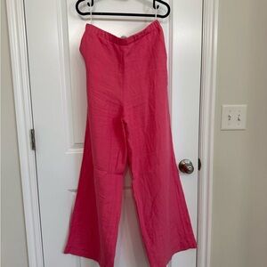 Marimekko Bright Pink Elastic Waist Pants